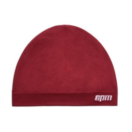 6PM Season Technical Logo Beanie Wine Red