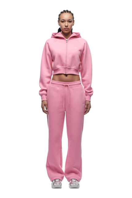 6PM Season  WMNS CROPPED ZIP HOODIE BUBBLEGLOW