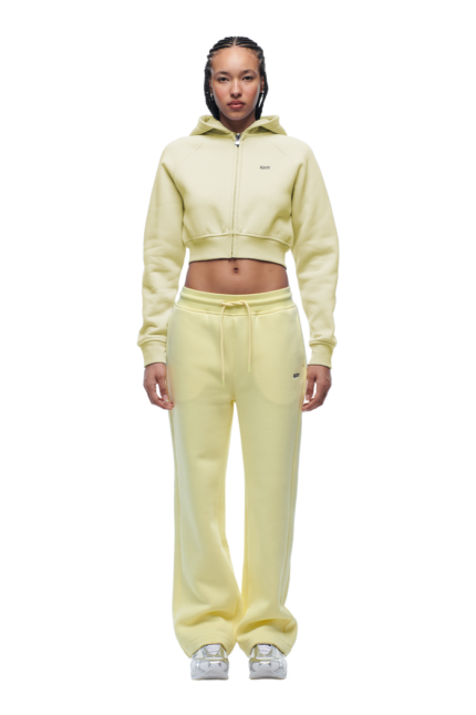 6PM Season  WMNS CROPPED ZIP HOODIE BUTTERCREAM