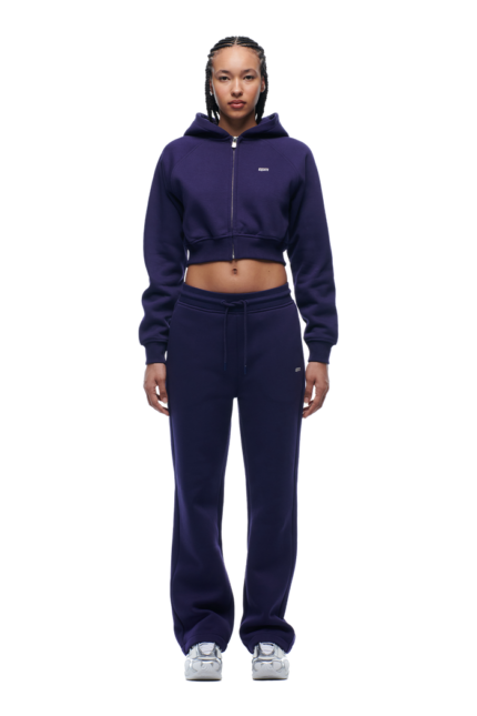 6PM Season  WMNS CROPPED ZIP HOODIE ORBIT BLUE