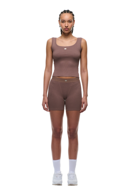 6PM Season  WMNS RIBBED TANKTOP SANDSTONE