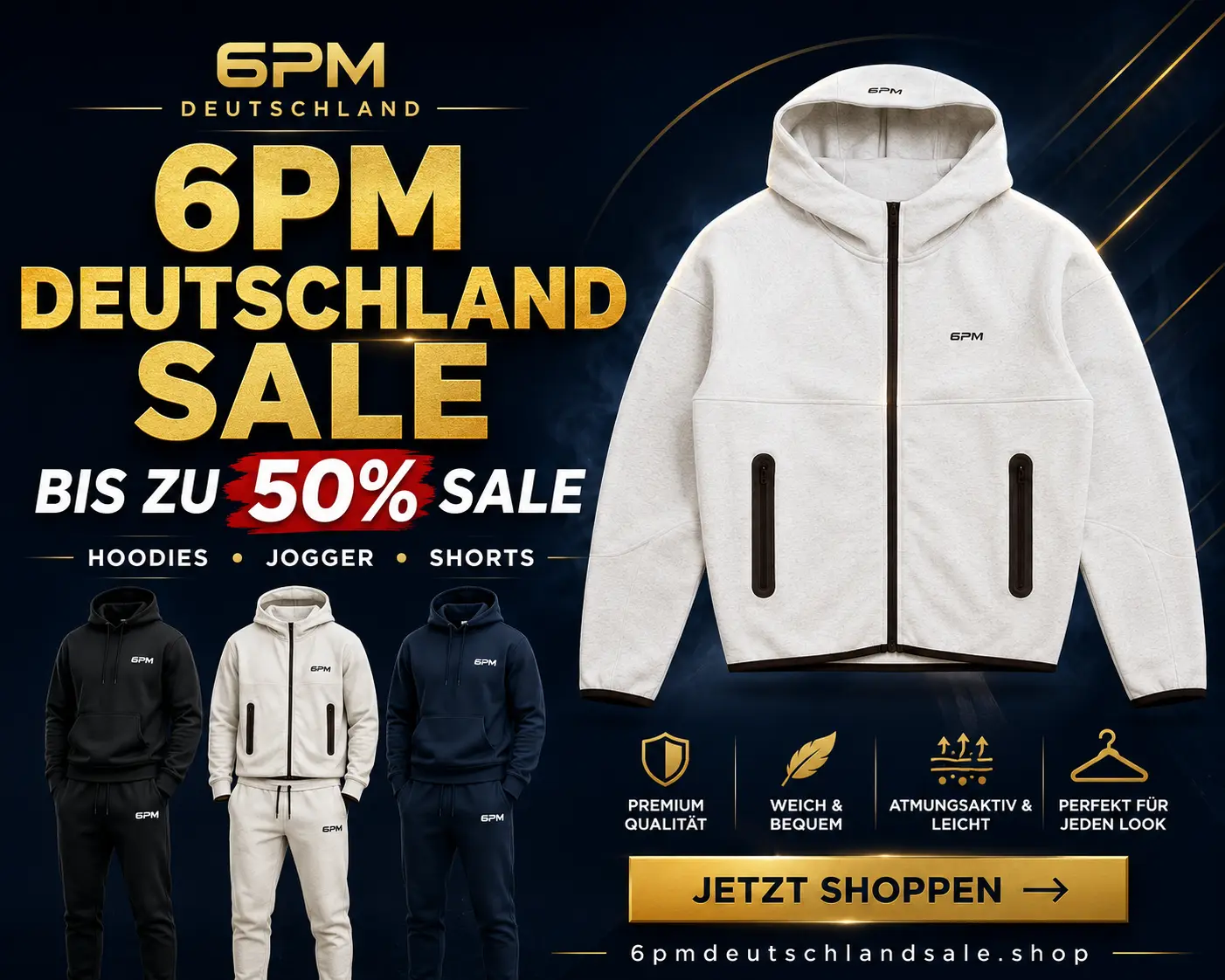 6PM Hoodie stylen – 5 Looks für jeden Anlass